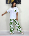 Abstract Print Style Cotton Jersey Set
