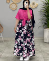 Pink Printed Koti Maxi Dress