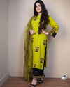Zest Tribal 3-Piece Set – Neon Lime & Midnight Black