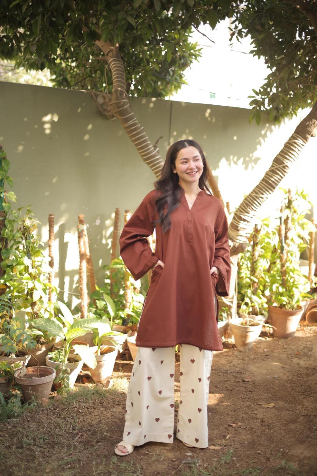 Hania Amir Heart Printed Co-Ord Set
