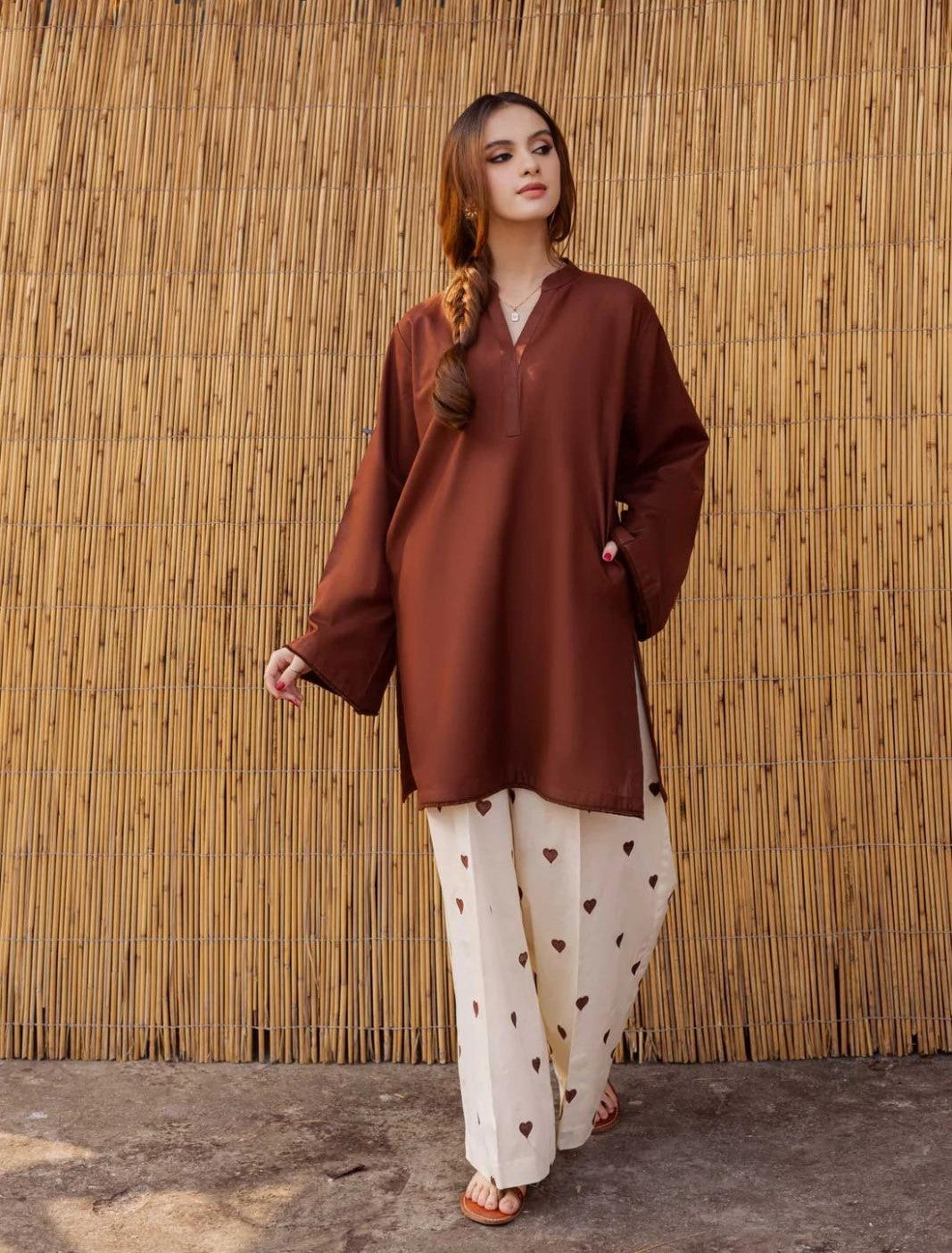 Hania Amir Heart Printed Co-Ord Set