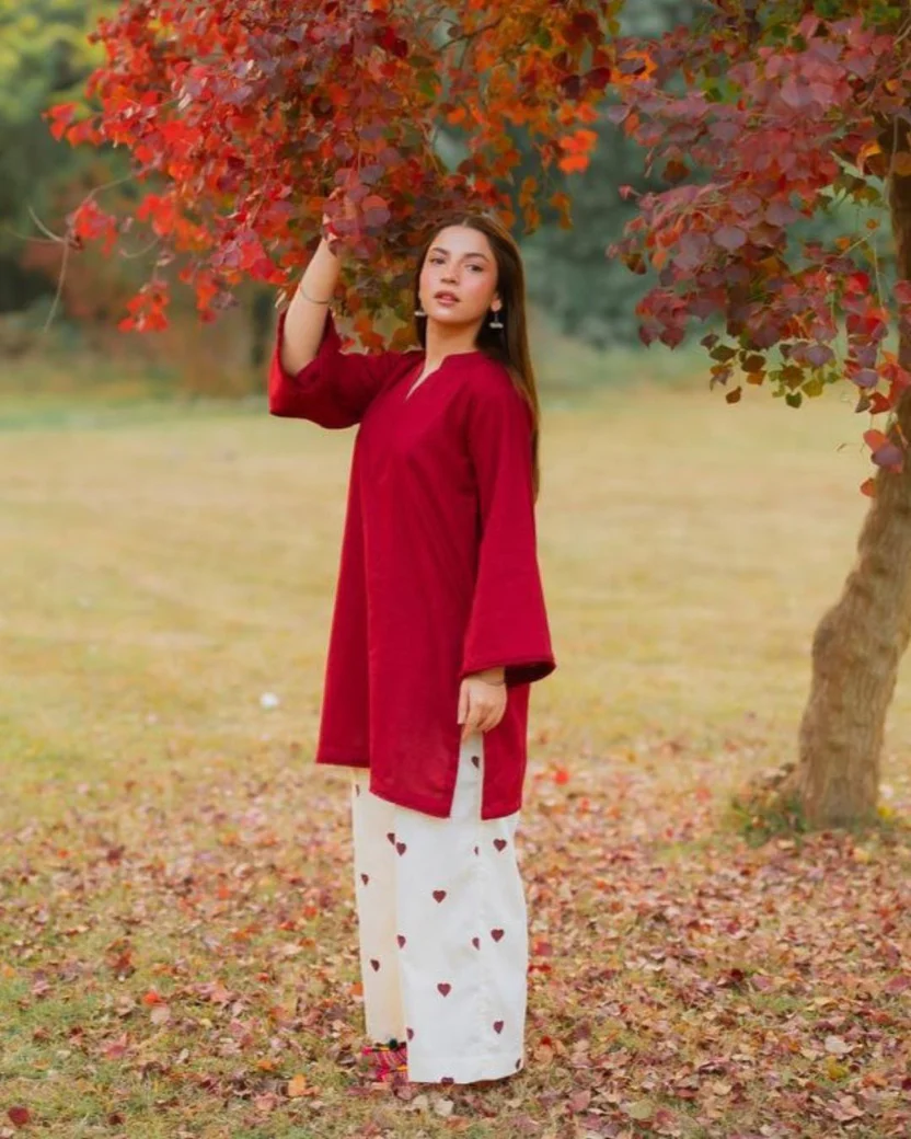Hania Amir Heart Printed Co-Ord Set