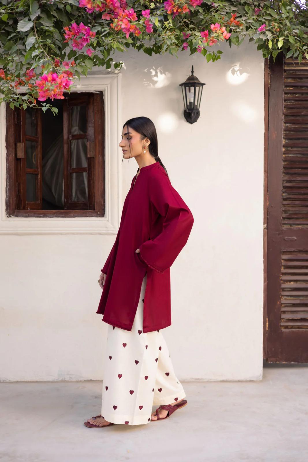 Hania Amir Heart Printed Co-Ord Set