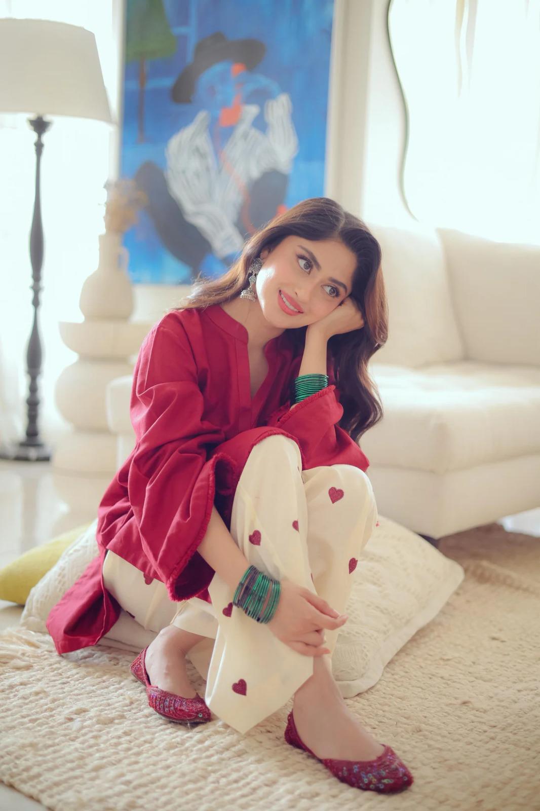 Hania Amir Heart Printed Co-Ord Set