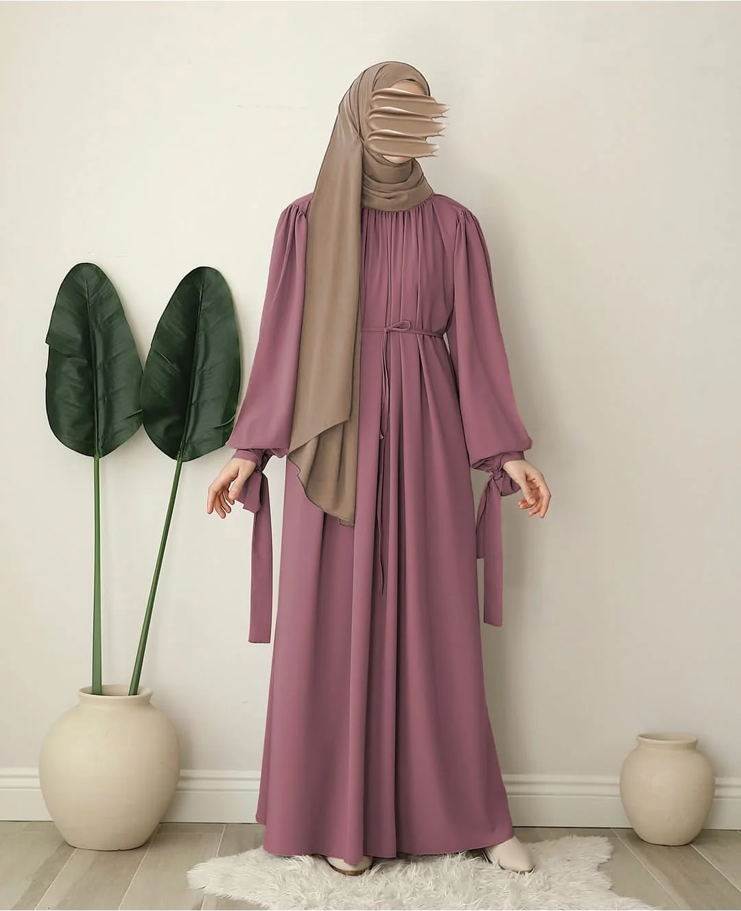 Lavendar Abaya With Stoller