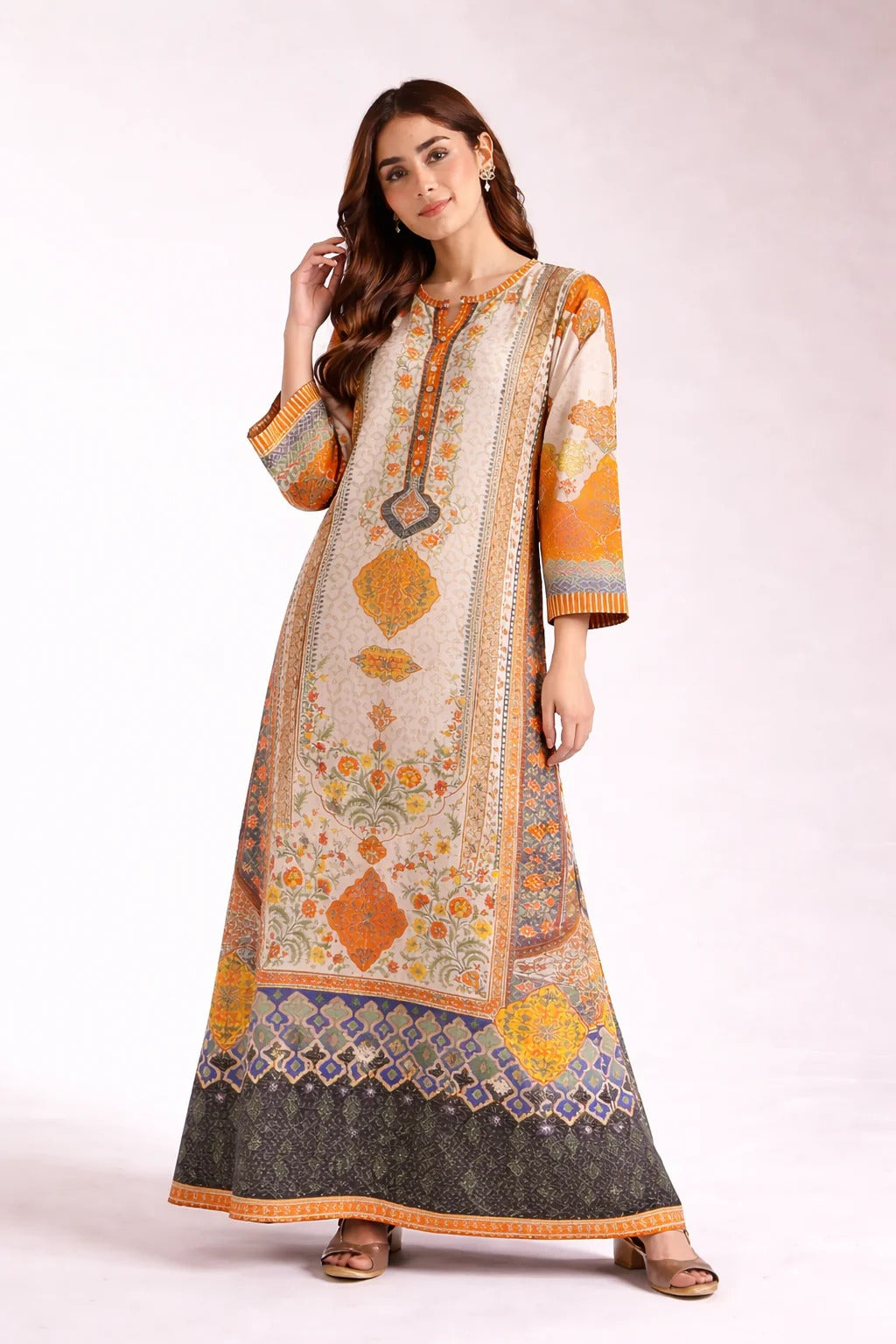 Mehr-e-Taban Kaftan Set