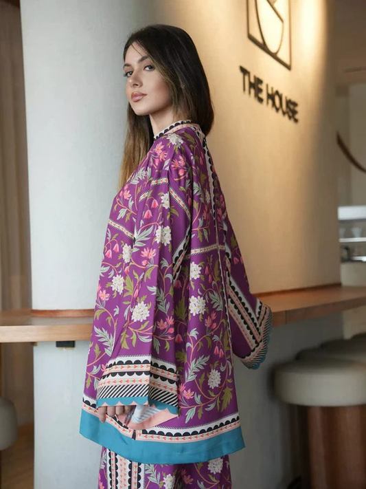 Phalsa Hoorain's Digital Printed Co Ord Set