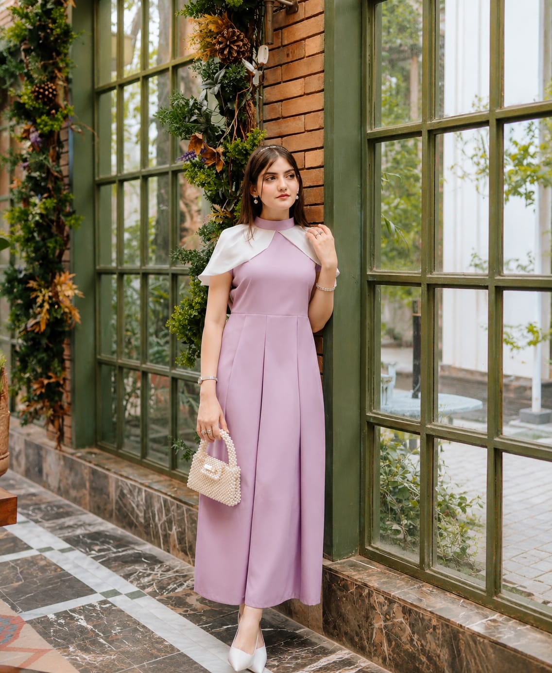 Pink Grace Cape Frock - Cape Maxi Style