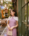 Pink Grace Cape Frock - Cape Maxi Style