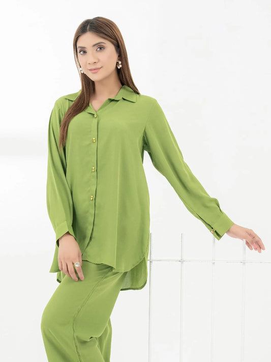 Pista Collar Cuff Button Co-ords Set