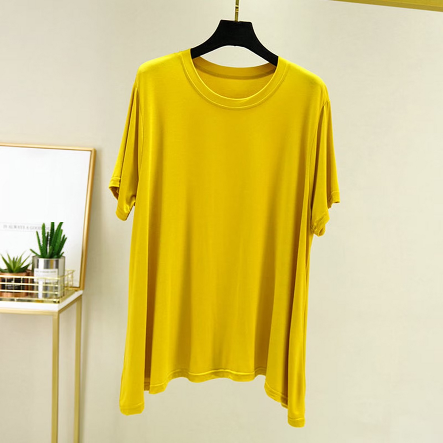 Plain Cotton Jersey T-Shirt Short Trouser - Night Wear