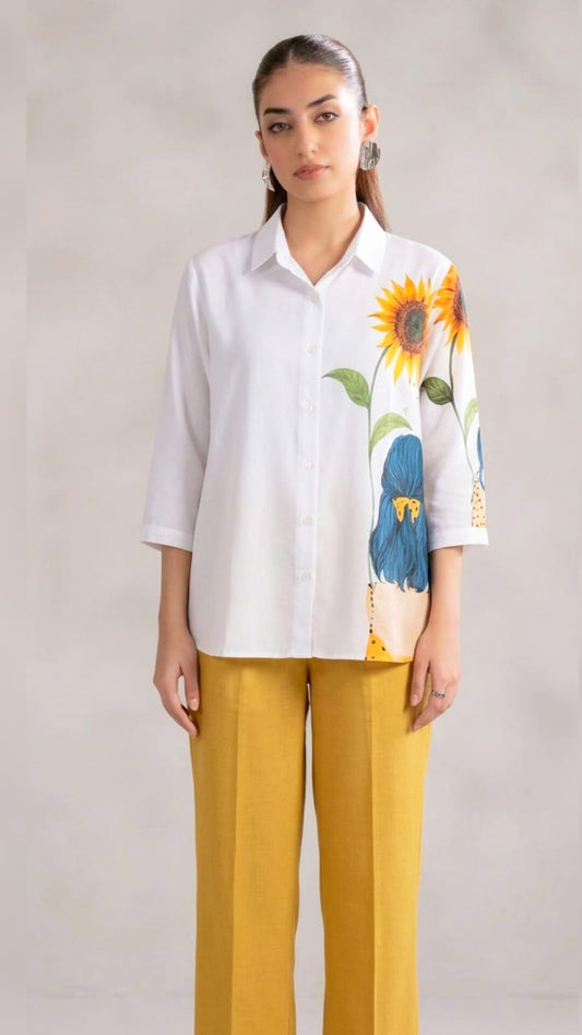 Sun Flower Muse Printed Co-Ord Set