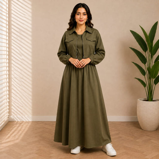 Winter Koti Zipper Maxi 2 Pec