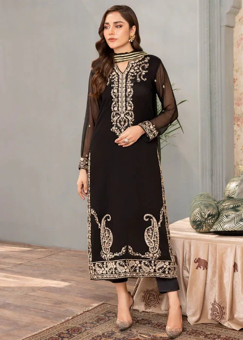 Zari Noir Longline 3-Piece