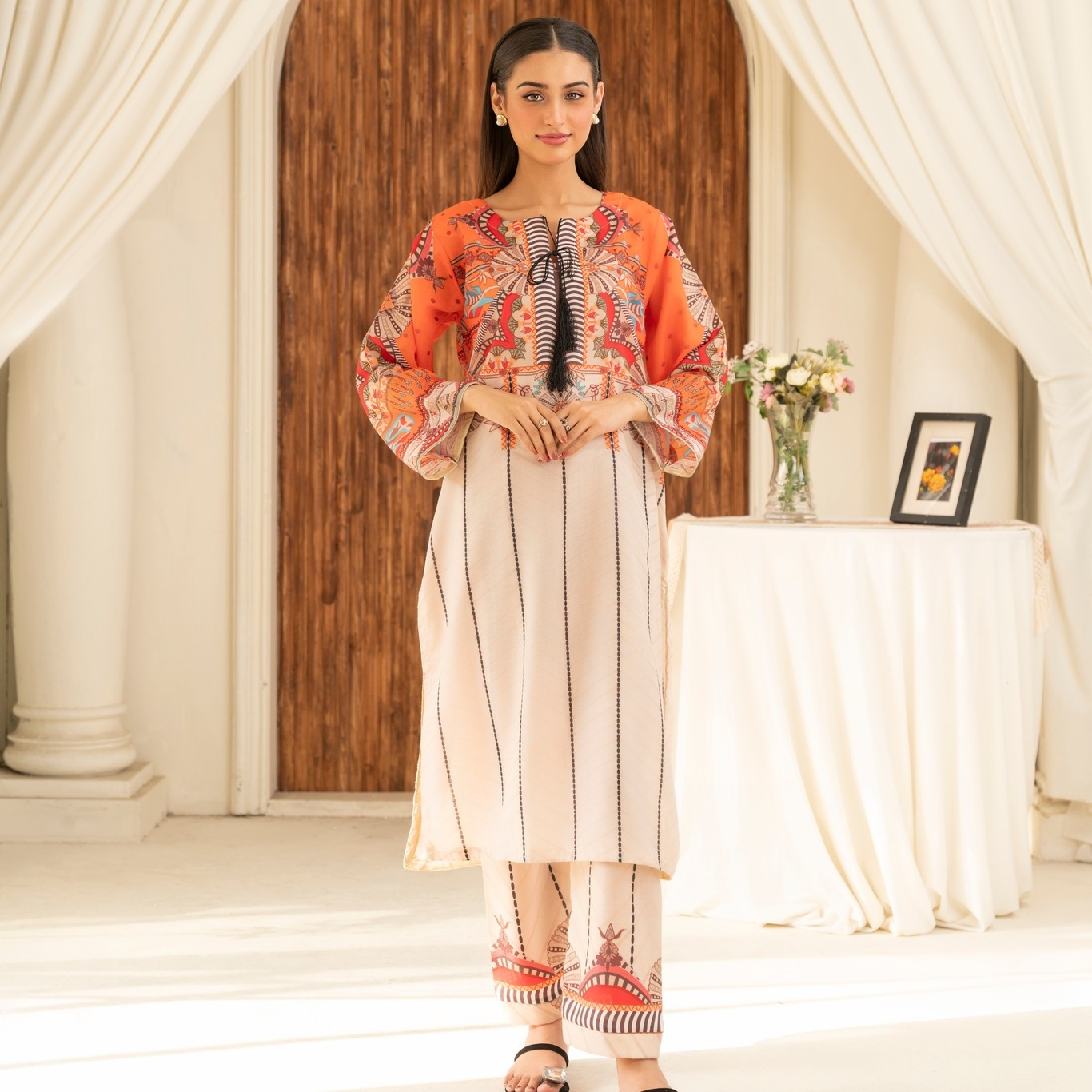 Zeenat-E-Bahar Printed Co-Ord Set