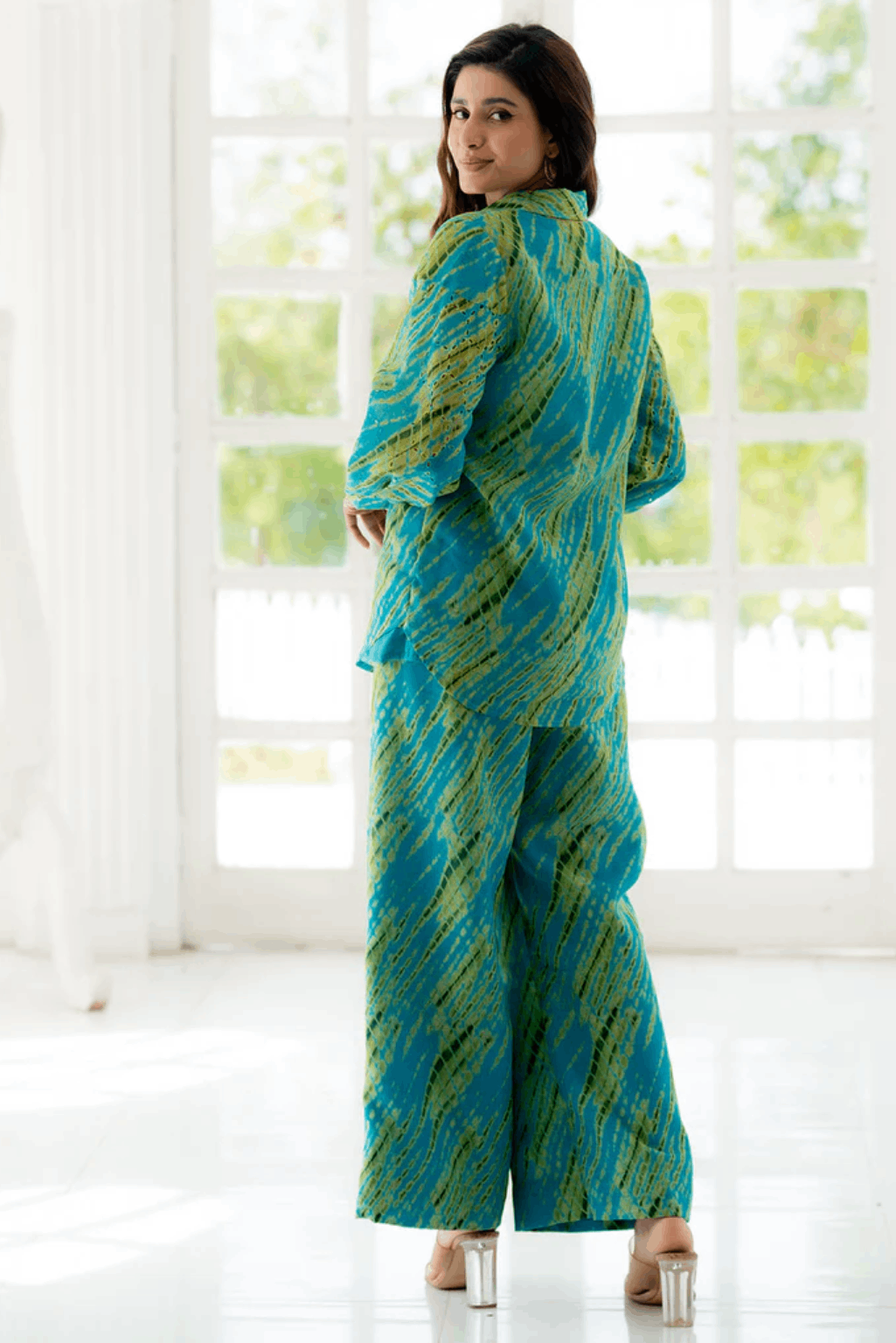 Zoy Cyan Fancy Co-Ord Set