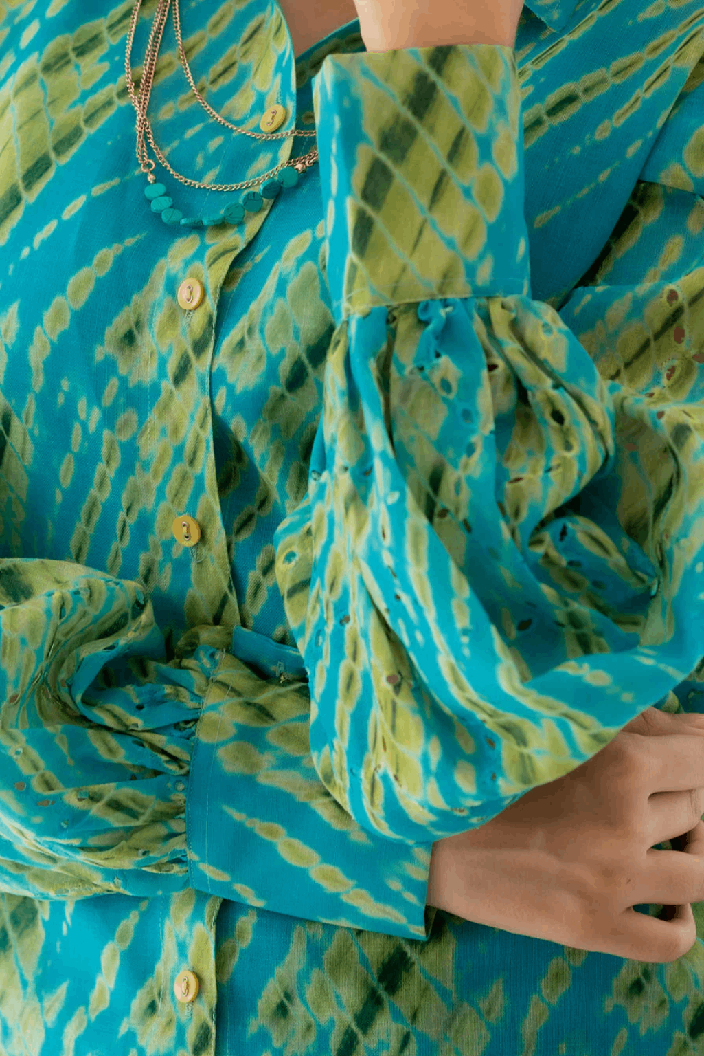 Zoy Cyan Fancy Co-Ord Set